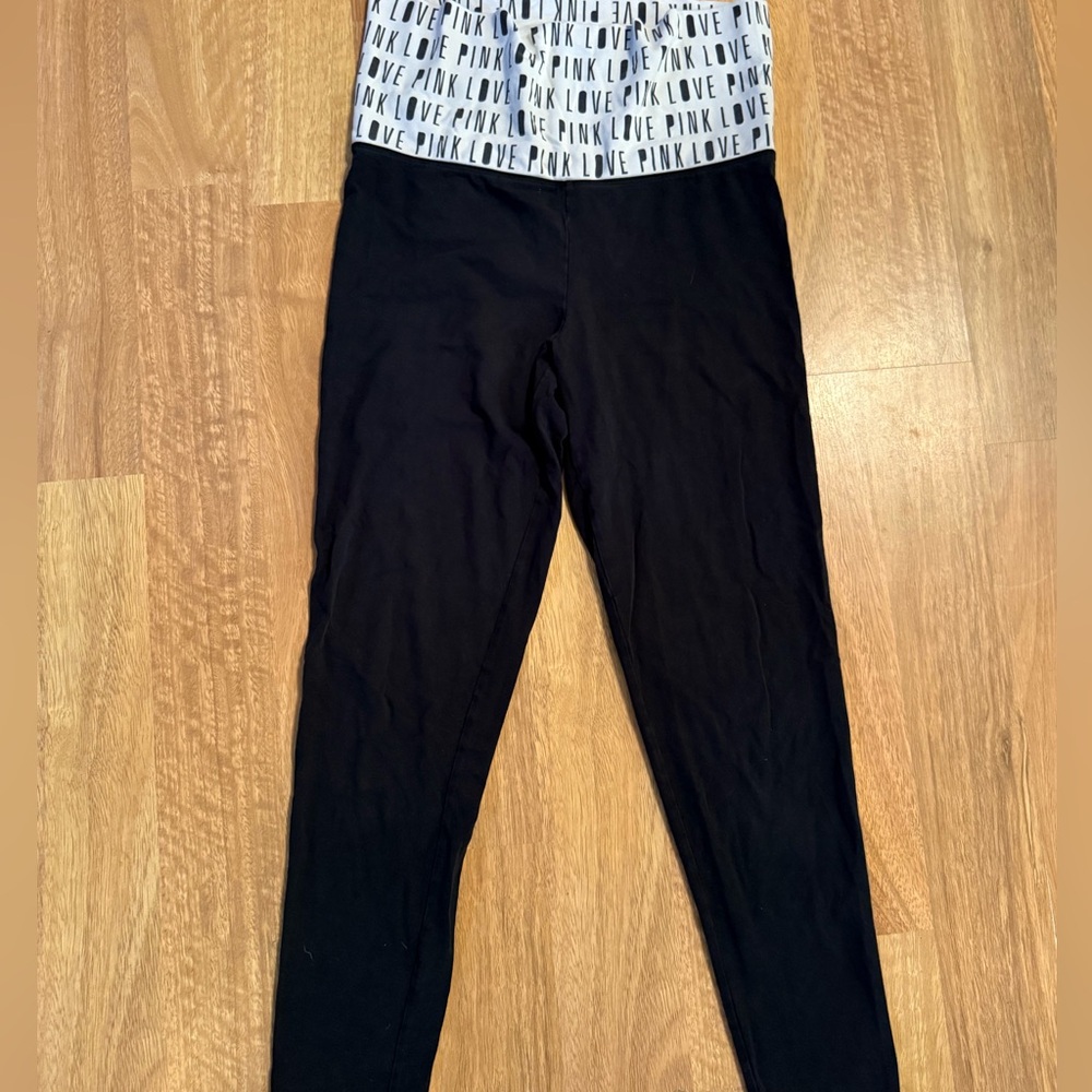 PINK Victoria's Secret Black Leggings